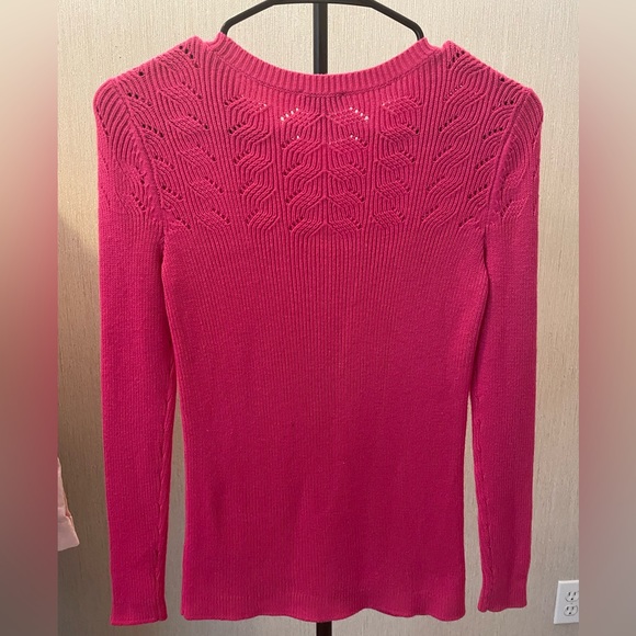 Talbots Size P Pink Knit Sweater - Picture 3 of 6